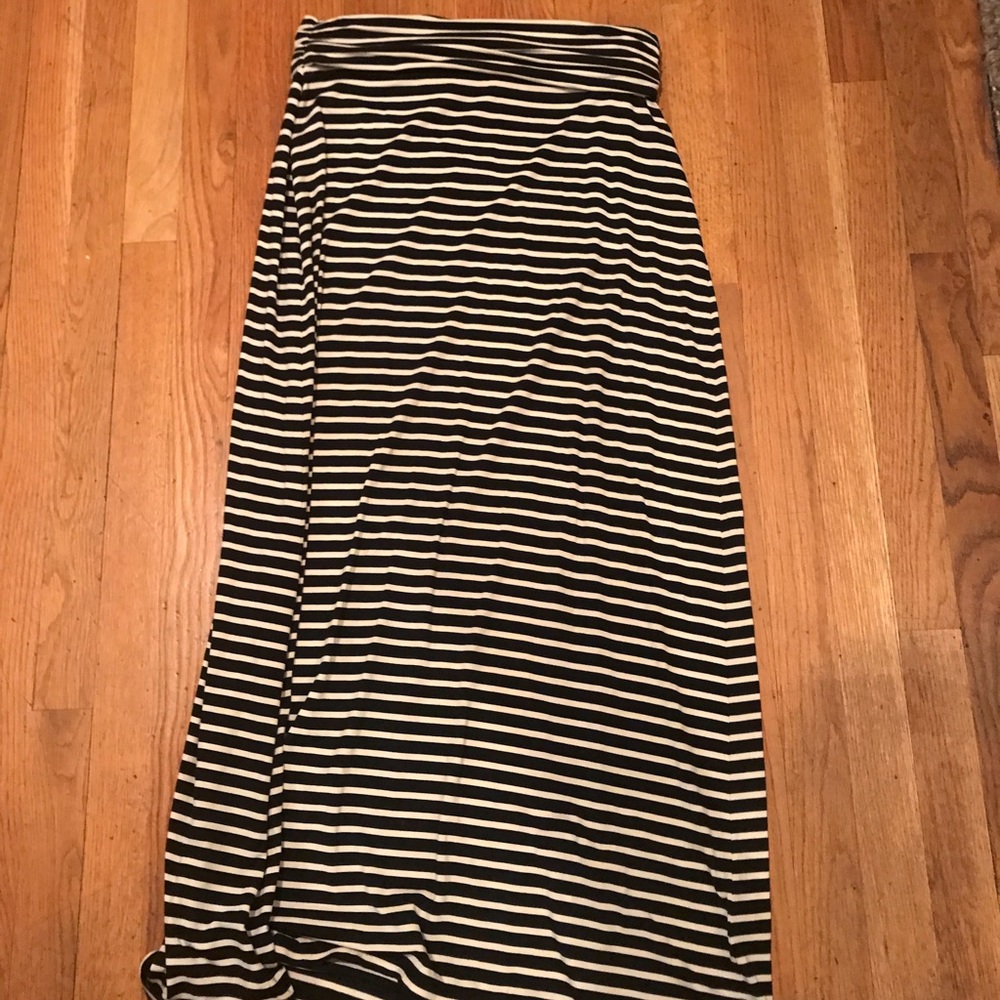 J.Crew Striped Maxi Skirt